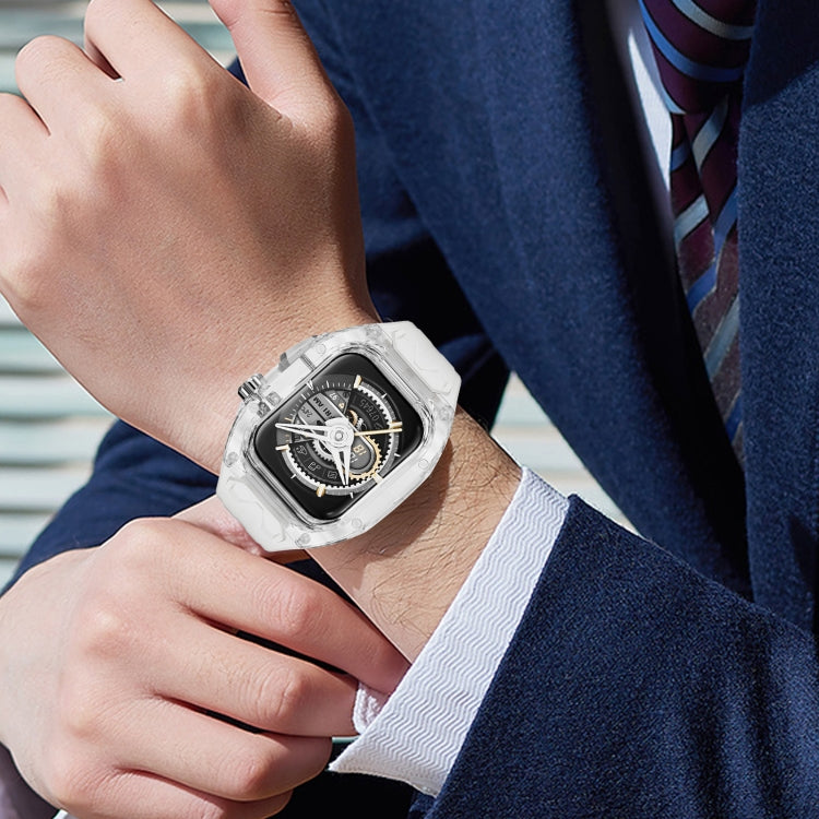 For Apple Watch Series 4 44mm Modified PC Hybrid TPU Watch Case Band(Starlight Transparent) - free shipping - PMc TechLife - Order now!