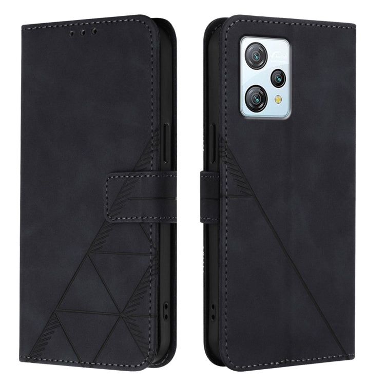 For Blackview A53 Crossbody 3D Embossed Flip Leather Phone Case(Black) - More Brand by PMC TechLife | Online Shopping South Africa | PMC TechLife | Buy Now Pay Later Mobicred