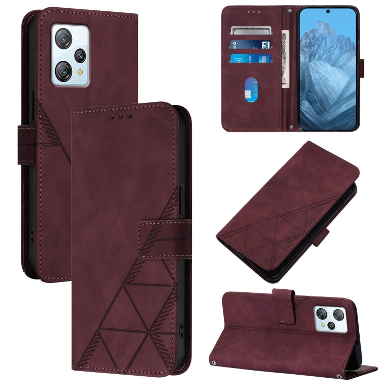 For Blackview A53 Crossbody 3D Embossed Flip Leather Phone Case(Wine Red) - More Brand by PMC TechLife | Online Shopping South Africa | PMC TechLife | Buy Now Pay Later Mobicred