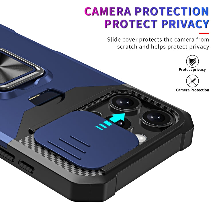 For iPhone 16 Pro Camera Shield Card Slot PC+TPU Phone Case(Silver) - iPhone 16 Pro Cases by PMC TechLife | Online Shopping South Africa | PMC TechLife | Buy Now Pay Later Mobicred