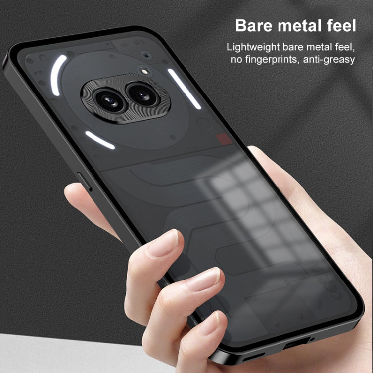 For Nothing Phone 2 Snap Buckle Metal Frame Frosted Phone Case(Black) - More Brand by PMC TechLife | Online Shopping South Africa | PMC TechLife | Buy Now Pay Later Mobicred