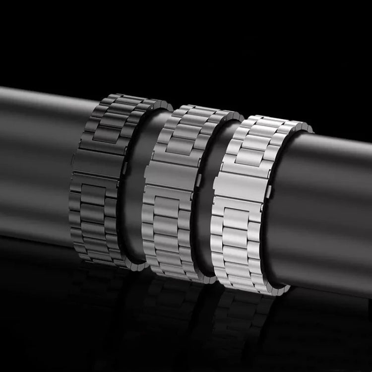 For Apple Watch Series 7 41mm 3-Bead Flat Buckle Titanium Alloy Watch Band(Silver) - free shipping - PMC TechLife - Order now!