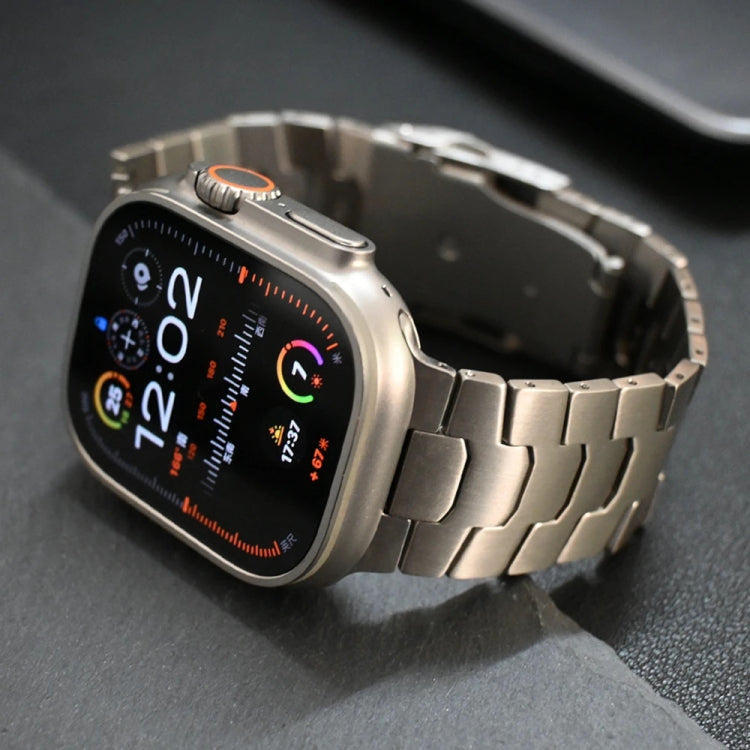 For Apple Watch Series 5 44mm 26mm Oracle Safety Buckle Titanium Alloy Watch Band(Silver) - free shipping - PMC TechLife - Order now!