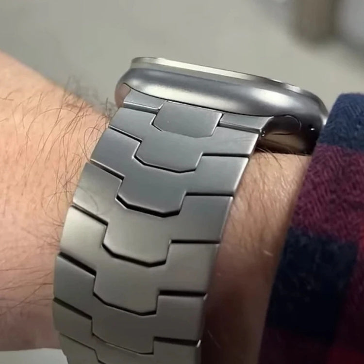 For Apple Watch Series 5 44mm 26mm Oracle Safety Buckle Titanium Alloy Watch Band(Silver) - free shipping - PMC TechLife - Order now!