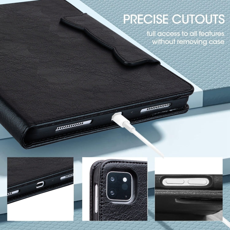 For Honor Pad 8 Cat Buckle Leather Tablet Case(Black) - Honor by PMC TechLife | Online Shopping South Africa | PMC TechLife | Buy Now Pay Later Mobicred