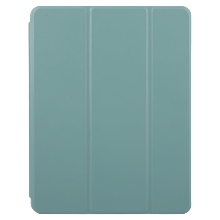 For iPad Pro 13 2024 GEBEI Acrylic TPU 3-folding Rotating Smart Tablet Leather Case withh Pen Slot(Dark Green) - free shipping - PMC TechLife - Order now!