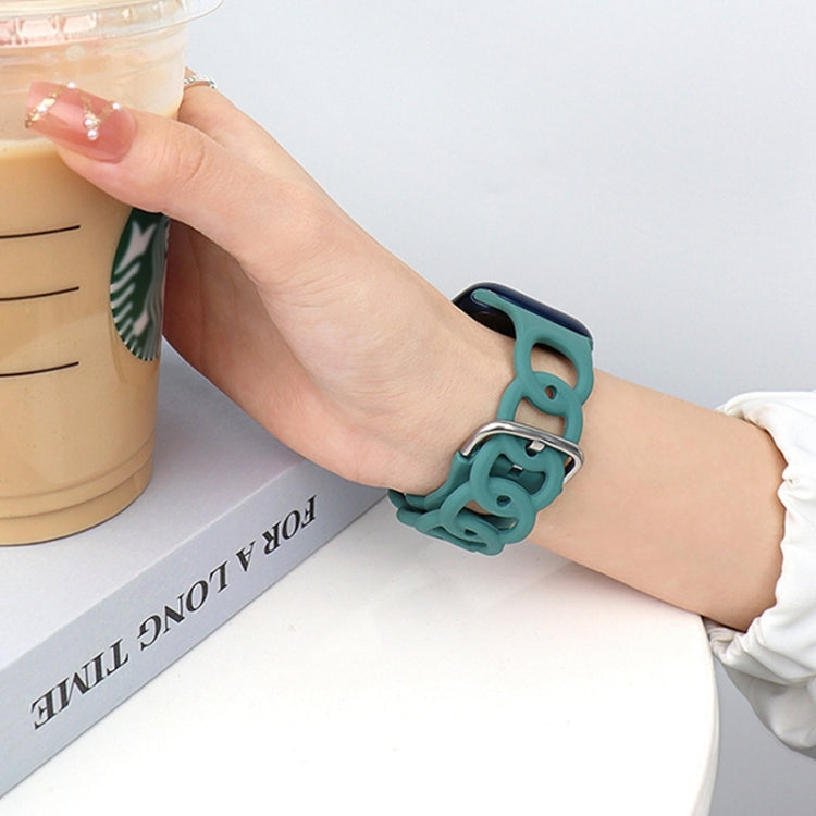 For Apple Watch Series 10 46mm Donut Hollow Silicone Watch Band(Starlight) - free shipping - PMc TechLife - Order now!