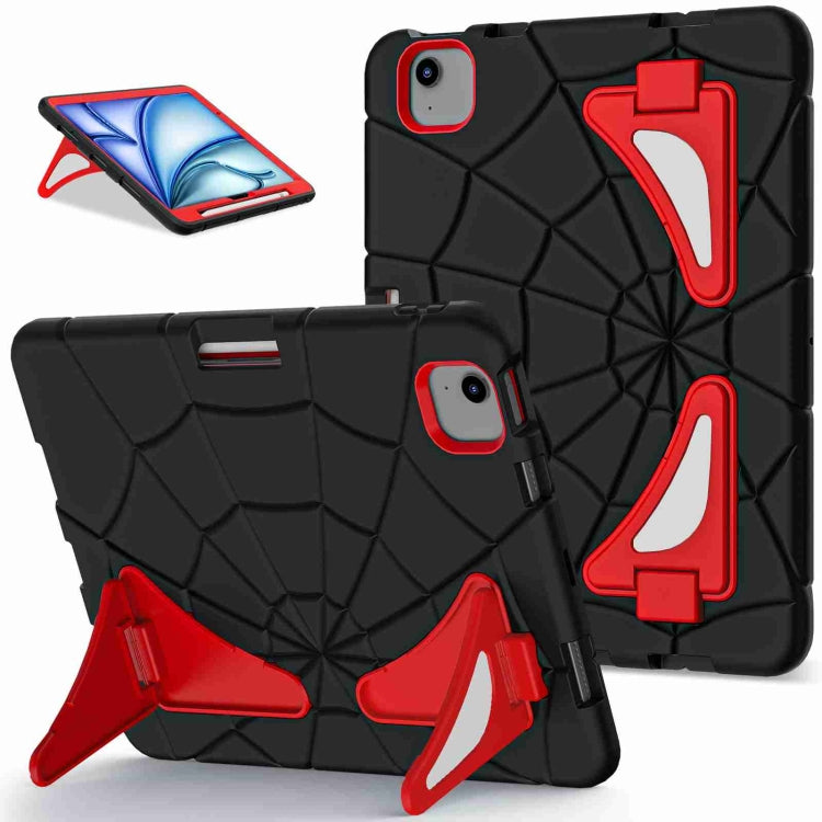 For iPad Air 11 2024 Silicone + PC Shockproof Protective Tablet Case(Black Red) - iPad Air 11 2024 Cases by PMC TechLife | Online Shopping South Africa | PMC TechLife | Buy Now Pay Later Mobicred