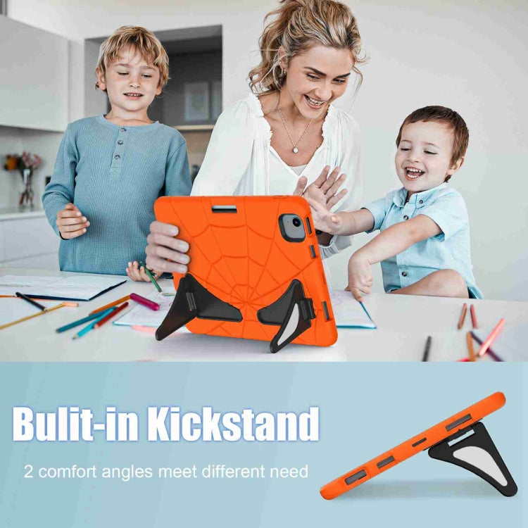 For iPad Air 11 2025 / 2024 Silicone + PC Shockproof Protective Tablet Case(Orange Black) - iPad Air 11 2025 / 2024 Cases by PMC TechLife | Online Shopping South Africa | PMC TechLife | Buy Now Pay Later Mobicred