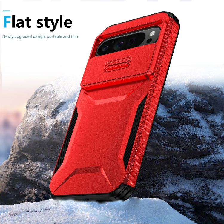 For Google Pixel 9 Pro XL Sliding Camshield Phone Case(Red) - Google Cases by PMC TechLife | Online Shopping South Africa | PMC TechLife | Buy Now Pay Later Mobicred