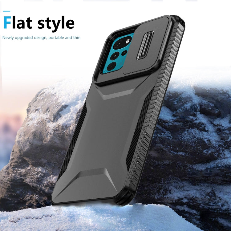 For Motorola Moto G22 2024 Sliding Camshield Phone Case(Black) - free shipping - PMC Jewellery - Order now!