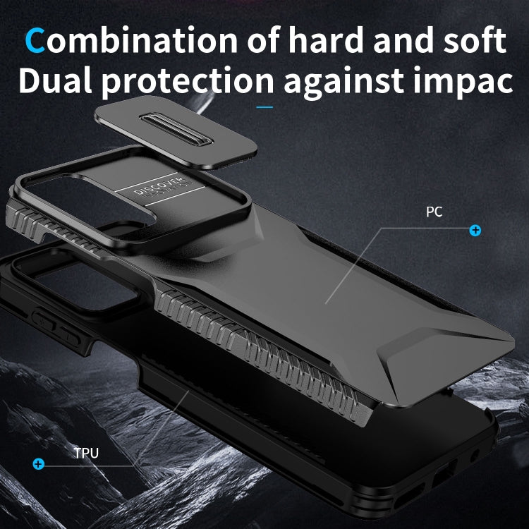 For Motorola Moto G22 2024 Sliding Camshield Phone Case(Black) - free shipping - PMC Jewellery - Order now!