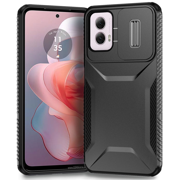 For Motorola Moto G Power 5G 2024 Sliding Camshield Phone Case(Black) - Motorola Cases by PMC Jewellery | Online Shopping South Africa | PMC Jewellery | Buy Now Pay Later Mobicred