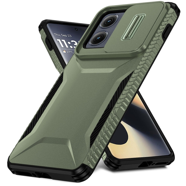 For Motorola Edge 5G 2024 Sliding Camshield Phone Case(Alpine Green) - Motorola Cases by PMC Jewellery | Online Shopping South Africa | PMC Jewellery | Buy Now Pay Later Mobicred