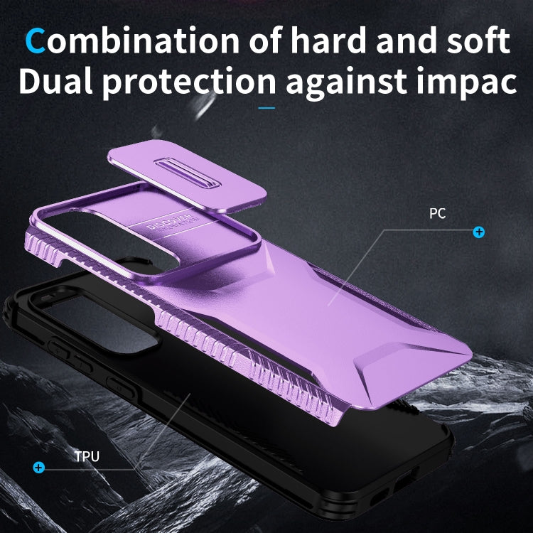 For Samsung Galaxy S25 5G / S24 5G Sliding Camshield Phone Case(Purple) - Galaxy S24 5G Cases by PMC Jewellery | Online Shopping South Africa | PMC Jewellery | Buy Now Pay Later Mobicred