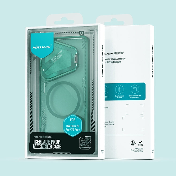 For Huawei Pura 70 Pro / 70 Pro+ NILLKIN Ice Air Prop Series MagSafe Magnetic Phone Case(Green) - free shipping - PMC Jewellery - Order now!
