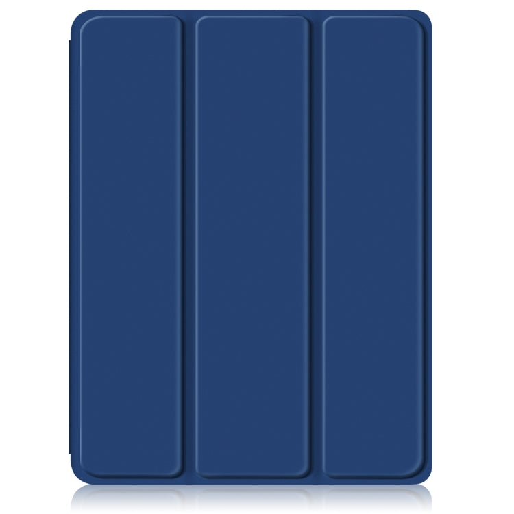 For iPad Pro 11 2024 Acrylic 3-Fold Smart Leather Tablet Case(Dark Blue) - iPad Pro 11 2024 Cases by PMC TechLife | Online Shopping South Africa | PMC TechLife | Buy Now Pay Later Mobicred