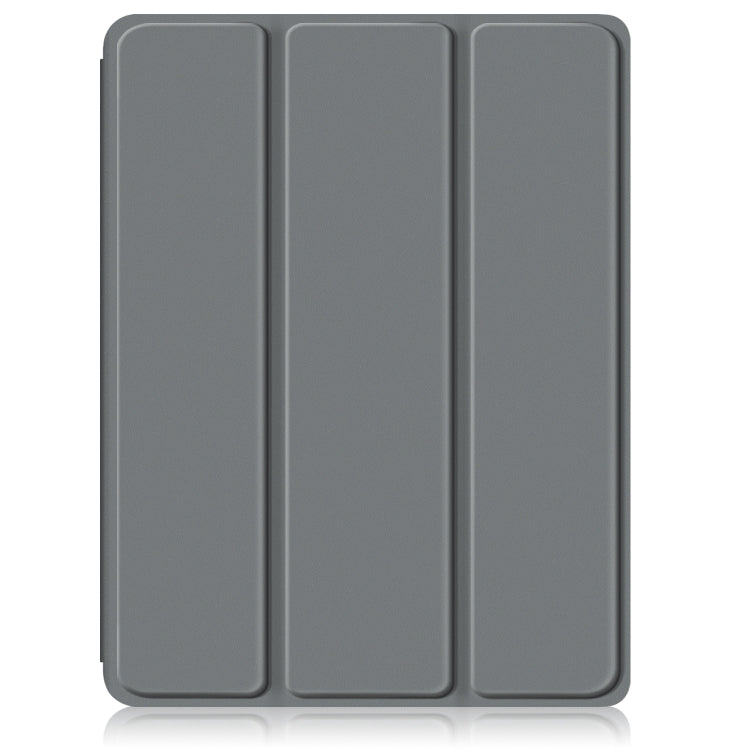 For iPad Pro 11 2024 Acrylic 3-Fold Smart Leather Tablet Case(Grey) - iPad Pro 11 2024 Cases by PMC TechLife | Online Shopping South Africa | PMC TechLife | Buy Now Pay Later Mobicred