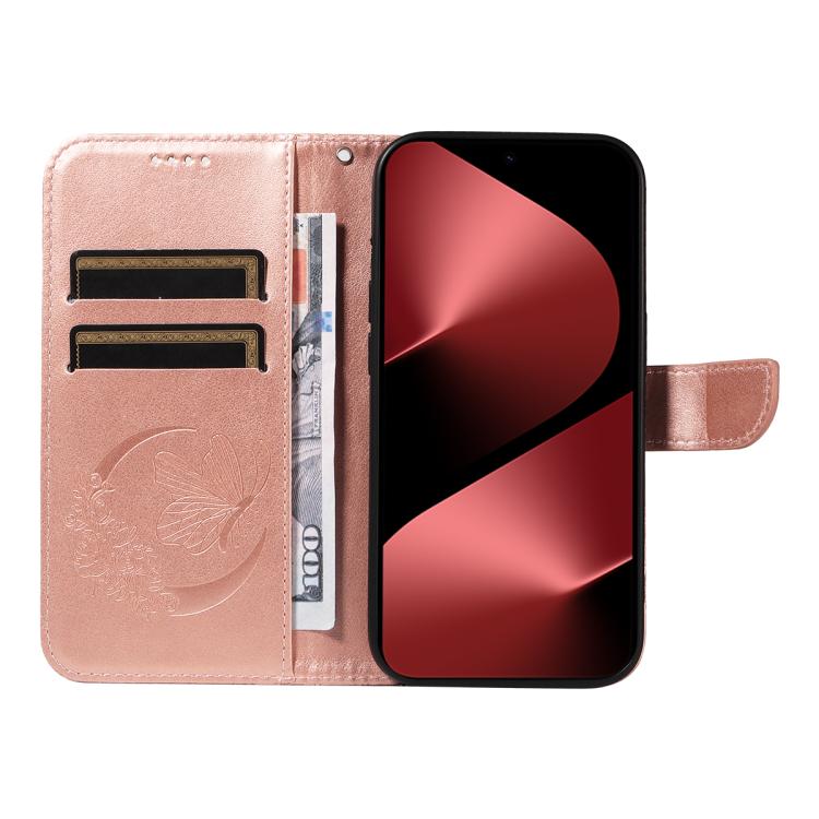 For Huawei Pura 80 Pro 5G Swallowtail Butterfly Embossed Leather Phone Case(Rose Gold) - free shipping - PMC TechLife - Order now!