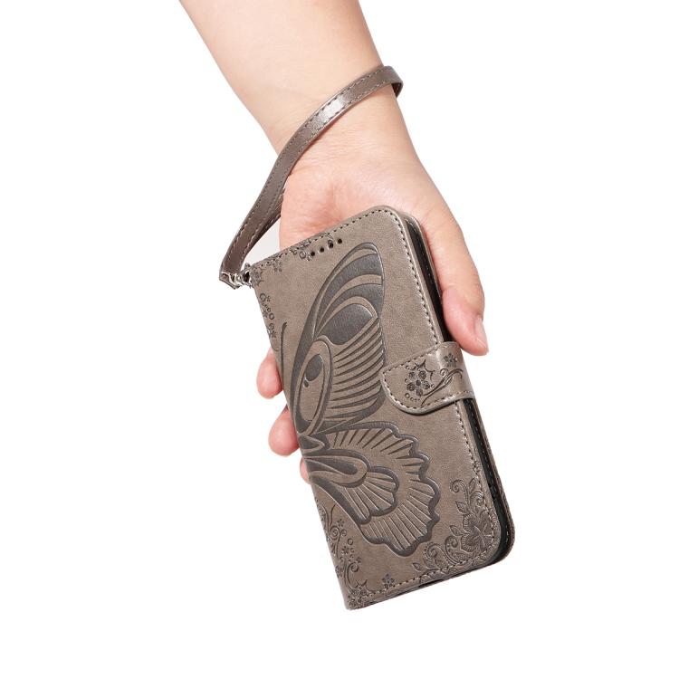 For Huawei Pura 80 Ultra 5G Swallowtail Butterfly Embossed Leather Phone Case(Grey) - free shipping - PMC TechLife - Order now!