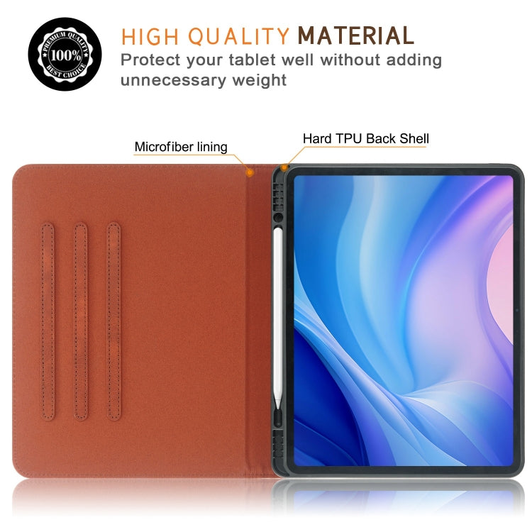 For iPad Air 13 2025 / 2024 Front Stand Smart TPU Leather Tablet Case(Brown) - iPad Air 13 2025 / 2024 Cases by PMC TechLife | Online Shopping South Africa | PMC TechLife | Buy Now Pay Later Mobicred