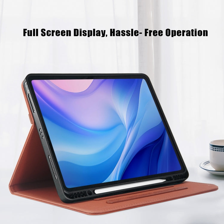 For iPad Air 13 2025 / 2024 Front Stand Smart TPU Leather Tablet Case(Brown) - iPad Air 13 2025 / 2024 Cases by PMC TechLife | Online Shopping South Africa | PMC TechLife | Buy Now Pay Later Mobicred