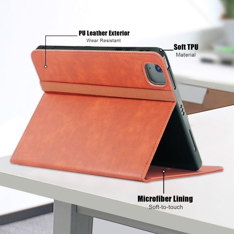 For iPad Air 13 2025 / 2024 Front Stand Smart TPU Leather Tablet Case(Brown) - iPad Air 13 2025 / 2024 Cases by PMC TechLife | Online Shopping South Africa | PMC TechLife | Buy Now Pay Later Mobicred