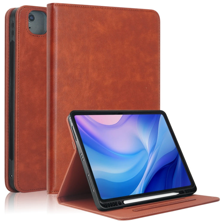 For iPad Air 13 2025 / 2024 Front Stand Smart TPU Leather Tablet Case(Brown) - iPad Air 13 2025 / 2024 Cases by PMC TechLife | Online Shopping South Africa | PMC TechLife | Buy Now Pay Later Mobicred