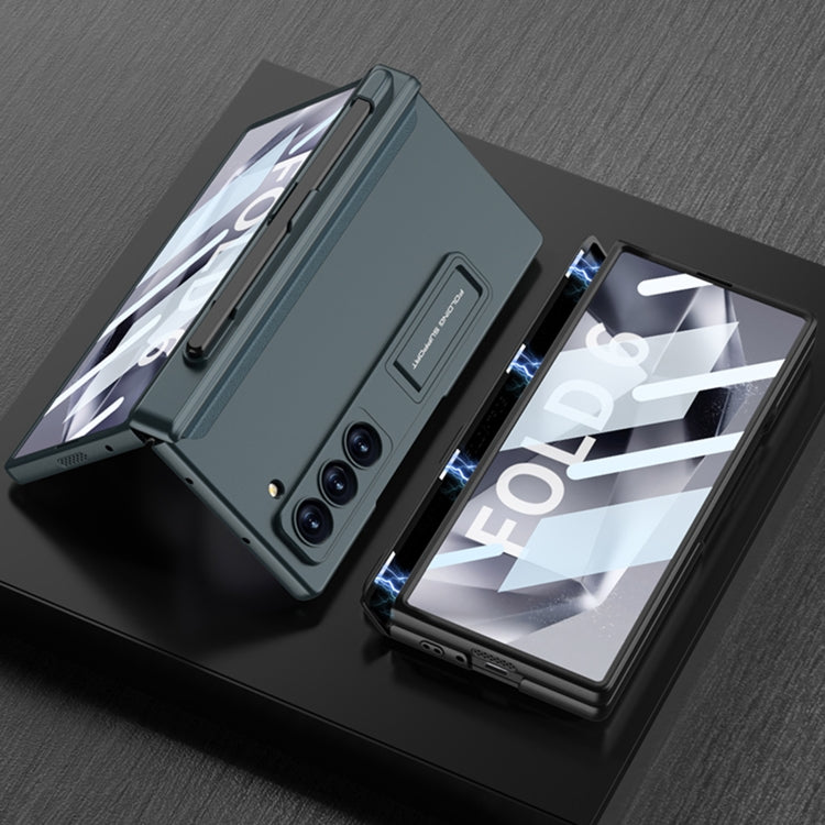 For Samsung Galaxy Z Fold6 GKK Integrated Full Coverage Magnetic Fold Phone Case with Pen Slot, Not Included Pen(Wine Red) - free shipping - PMC Jewellery - Order now!
