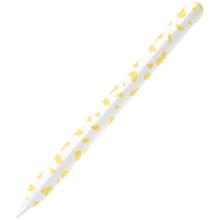 For Apple Pencil USB-C Cow Pattern Stylus Silicone Protective Cover(Yellow) - Pencil Accessories by PMC Jewellery | Online Shopping South Africa | PMC Jewellery | Buy Now Pay Later Mobicred