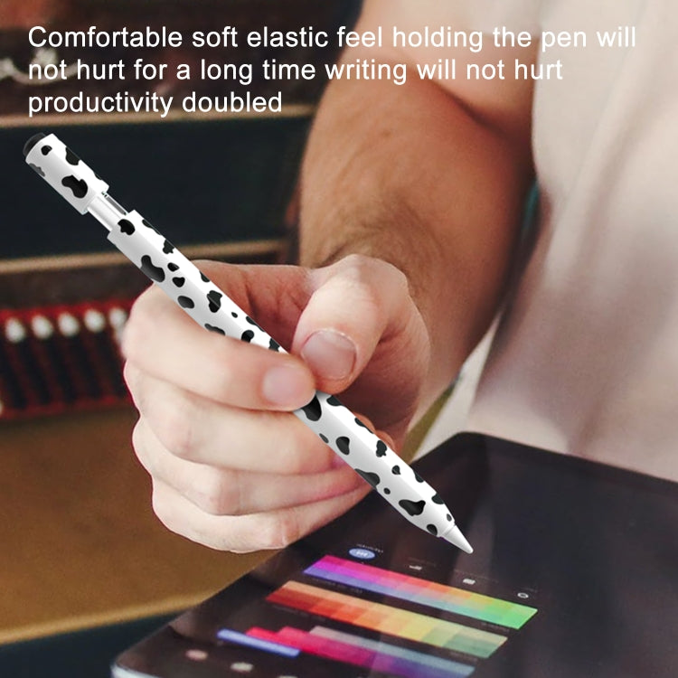 For Apple Pencil 1 Cow Pattern Stylus Silicone Protective Cover(Pink) - free shipping - PMC Jewellery - Order now!