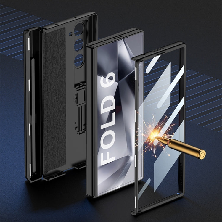 For Samsung Galaxy Z Fold6 GKK Integrated Magnetic Full Coverage Flip Phone Case with Pen Box, Not Included Pen(Black) - free shipping - PMC Jewellery - Order now!