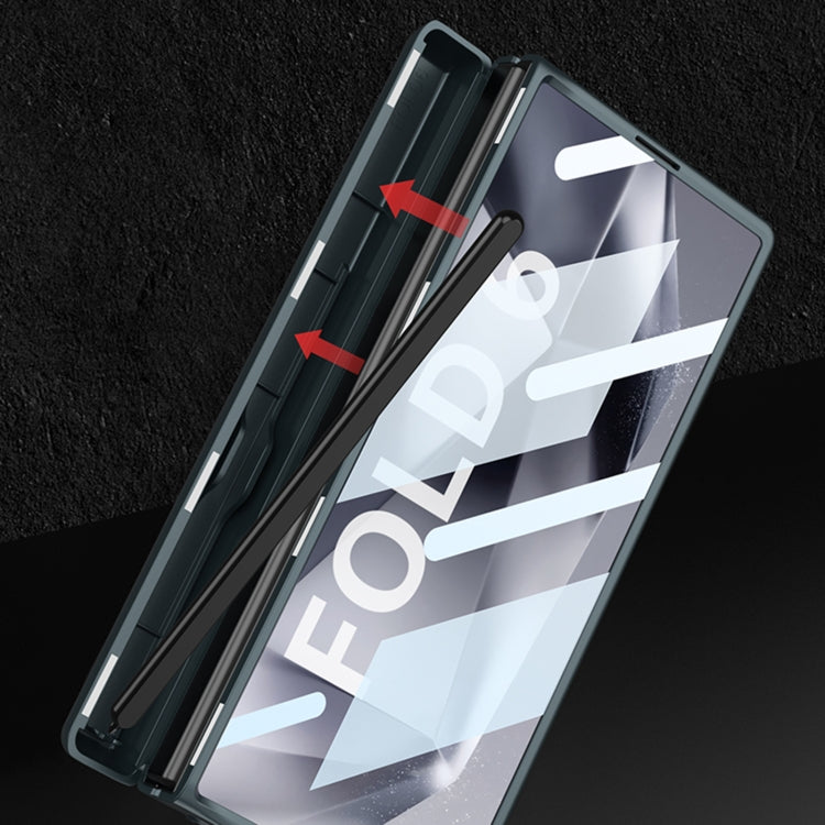 For Samsung Galaxy Z Fold6 GKK Integrated Magnetic Full Coverage Flip Phone Case with Pen Box, Not Included Pen(Black) - free shipping - PMC Jewellery - Order now!