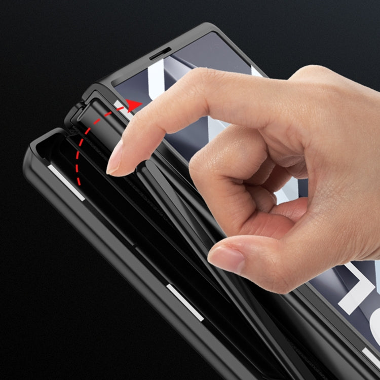 For Samsung Galaxy Z Fold6 GKK Integrated Magnetic Full Coverage Flip Phone Case with Pen Box, Not Included Pen(Black) - free shipping - PMC Jewellery - Order now!