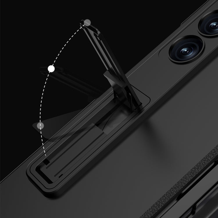 For Samsung Galaxy Z Fold6 GKK Integrated Anti Peep Full Coverage Magnetic Fold Phone Case with Pen Slot, Not Included Pen(Titanium Gray) - free shipping - PMC Jewellery - Order now!