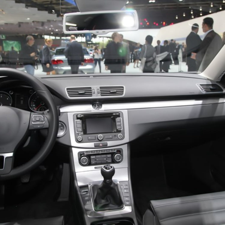 For Volkswagen Passat B6 2005-2011 Car Gear Lever Hand Ball Leather Gear Shift Knob with Chrome Frame, Style:5 Speed - Shift Knob by PMC Jewellery | Online Shopping South Africa | PMC Jewellery | Buy Now Pay Later Mobicred