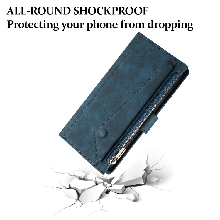 For Samsung Galaxy S25 Ultra 5G ESEBLE Retro Frosted RFID Flip Leather Phone Case(Dark Green) - free shipping - PMC Jewellery - Order now!