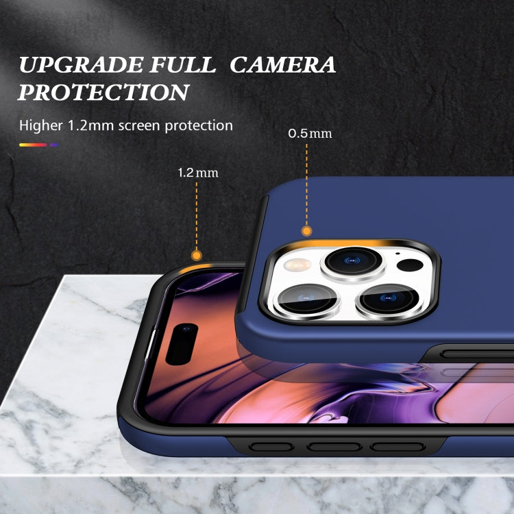 For iPhone 16 Magnetic Ring Holder Phone Case(Navy Blue) - iPhone 16 Cases by PMC TechLife | Online Shopping South Africa | PMC TechLife | Buy Now Pay Later Mobicred