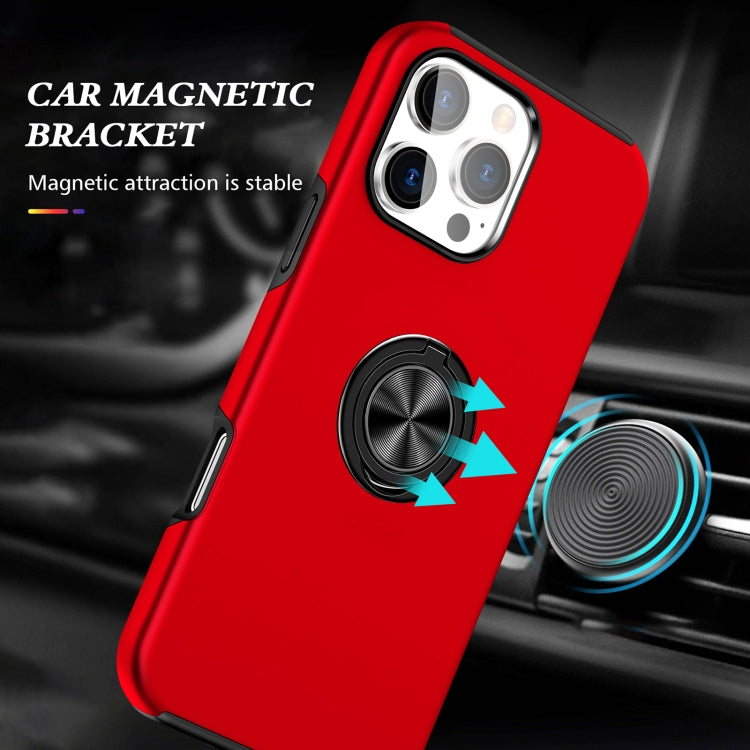 For iPhone 16 Pro Max Magnetic Ring Holder Phone Case(Red) - iPhone 16 Pro Max Cases by PMC TechLife | Online Shopping South Africa | PMC TechLife | Buy Now Pay Later Mobicred
