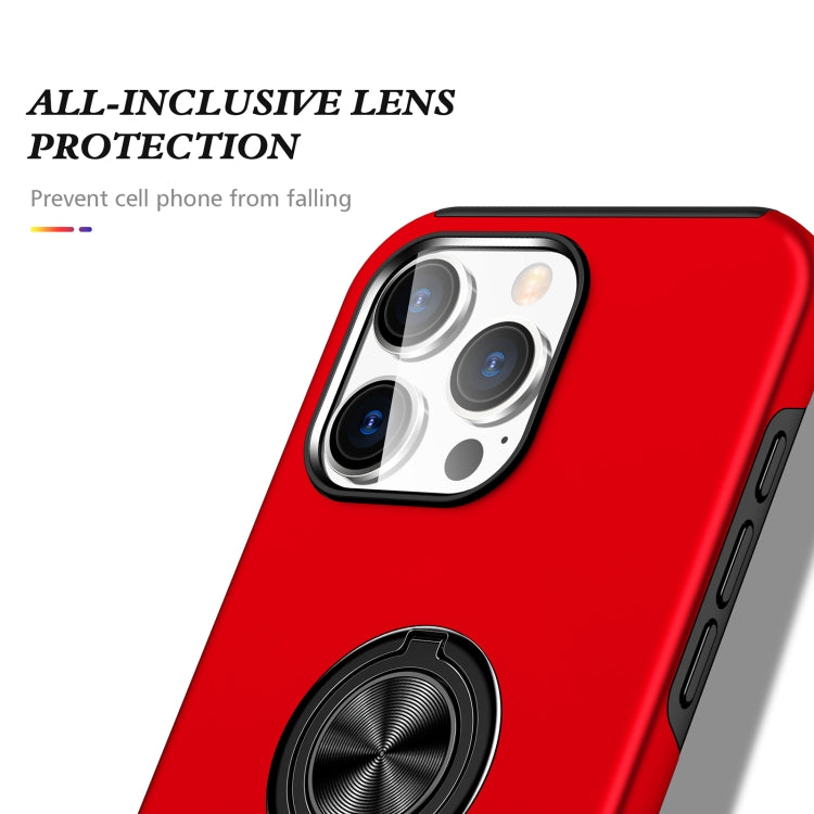 For iPhone 16 Pro Max Magnetic Ring Holder Phone Case(Red) - iPhone 16 Pro Max Cases by PMC TechLife | Online Shopping South Africa | PMC TechLife | Buy Now Pay Later Mobicred