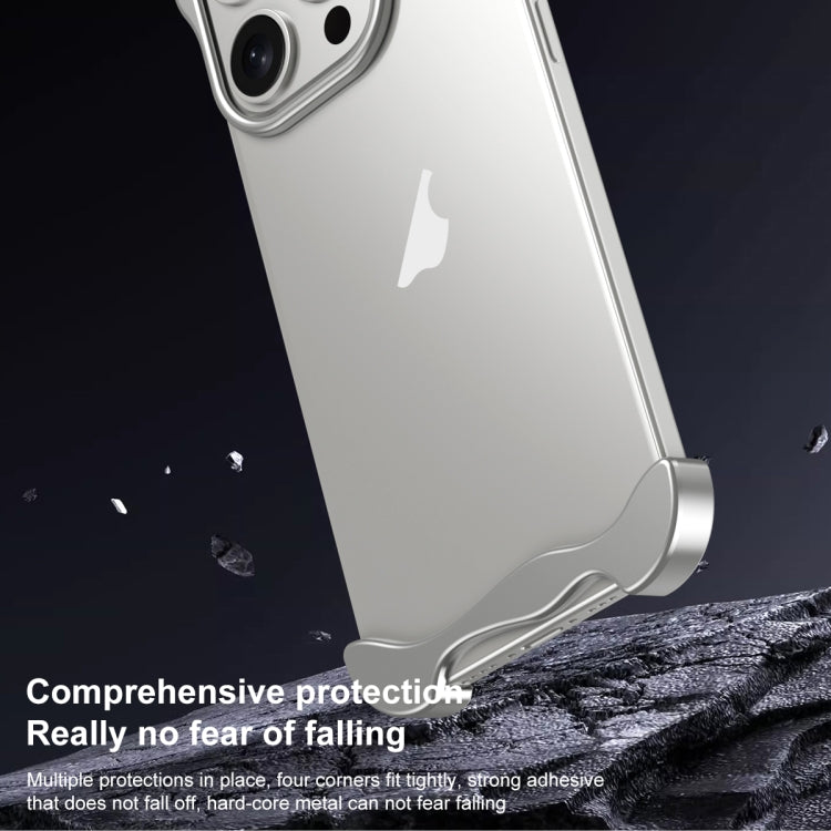 For iPhone 16 Pro Max Aromatherapy Alloy Frameless Phone Case(Purple) - free shipping - PMC Jewellery - Order now!