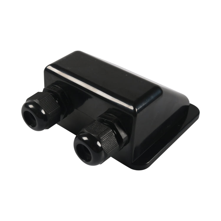 RV Sealed Waterproof Solar Double Cable Entry Gland Box(Black) - Other Tools by PMC TechLife | Online Shopping South Africa | PMC TechLife | Buy Now Pay Later Mobicred