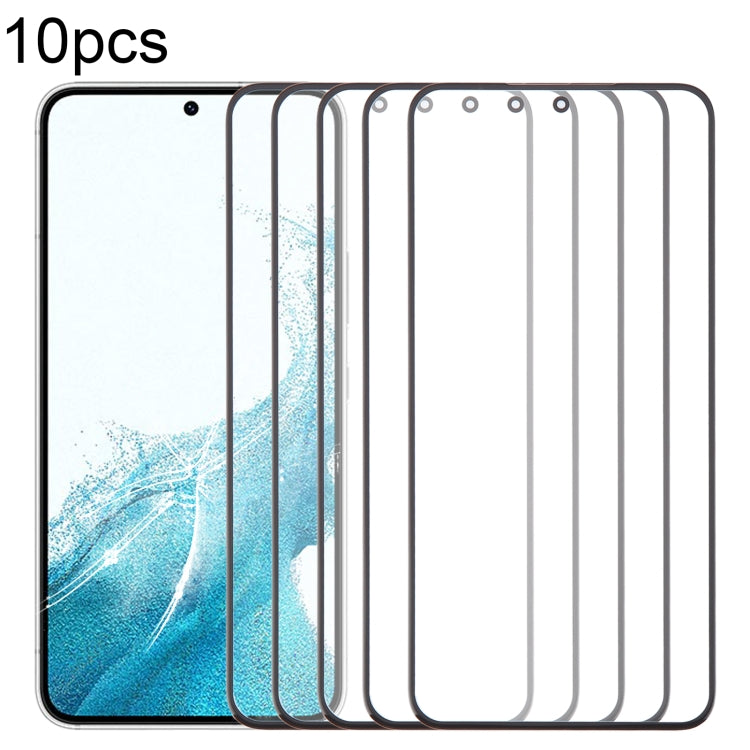 For Samsung Galaxy S22 SM-S901B 10pcs Front Screen Outer Glass Lens with OCA Optically Clear Adhesive - free shipping - PMc TechLife - Order now!