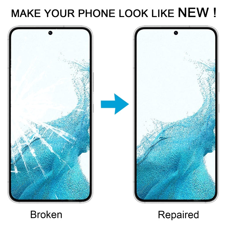 For Samsung Galaxy S22 SM-S901B 10pcs Front Screen Outer Glass Lens with OCA Optically Clear Adhesive - free shipping - PMc TechLife - Order now!