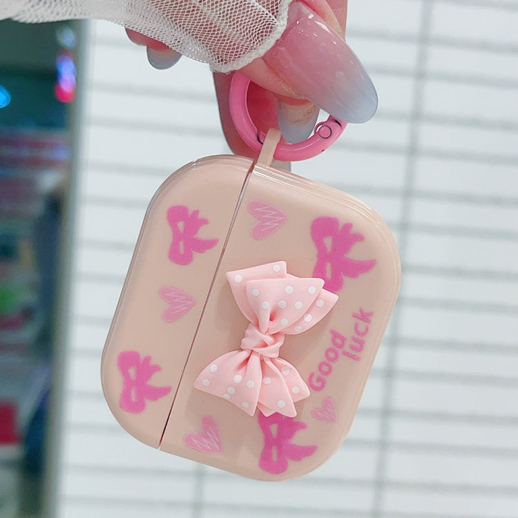 For AirPods Pro 2 3D Dot Bowknot Bluetooth Earphone Protective Case(Pink) - free shipping - PMC Jewellery - Order now!
