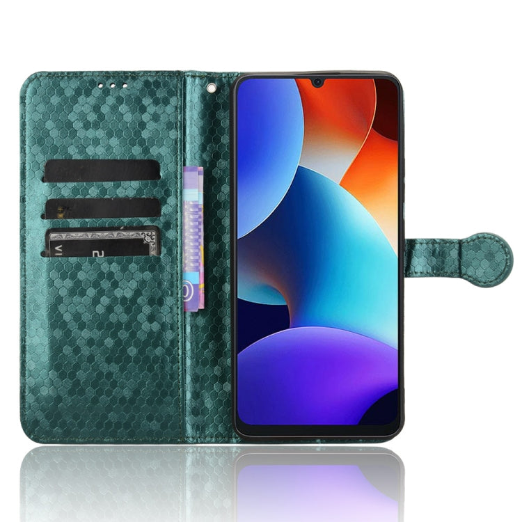 For Blackview Oscal Modern 8 / Color 8 Honeycomb Dot Texture Leather Phone Case(Green) - free shipping - PMC TechLife - Order now!