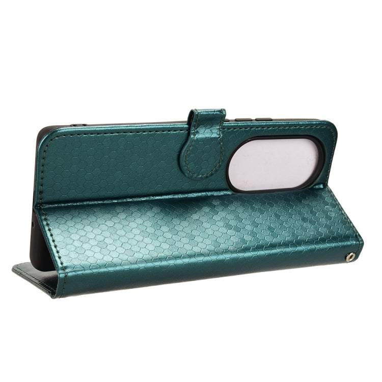 For Ulefone Note 17 Pro Honeycomb Dot Texture Leather Phone Case(Green) - Ulefone Cases by PMC Jewellery | Online Shopping South Africa | PMC Jewellery | Buy Now Pay Later Mobicred