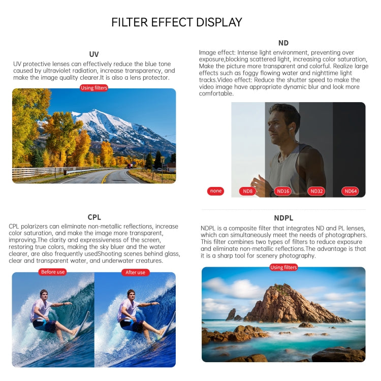 For Insta360 GO 3S JUNESTAR Camera Lens Filter, Filter:ND8 - Len Accessories by JSR | Online Shopping South Africa | PMC TechLife | Buy Now Pay Later Mobicred