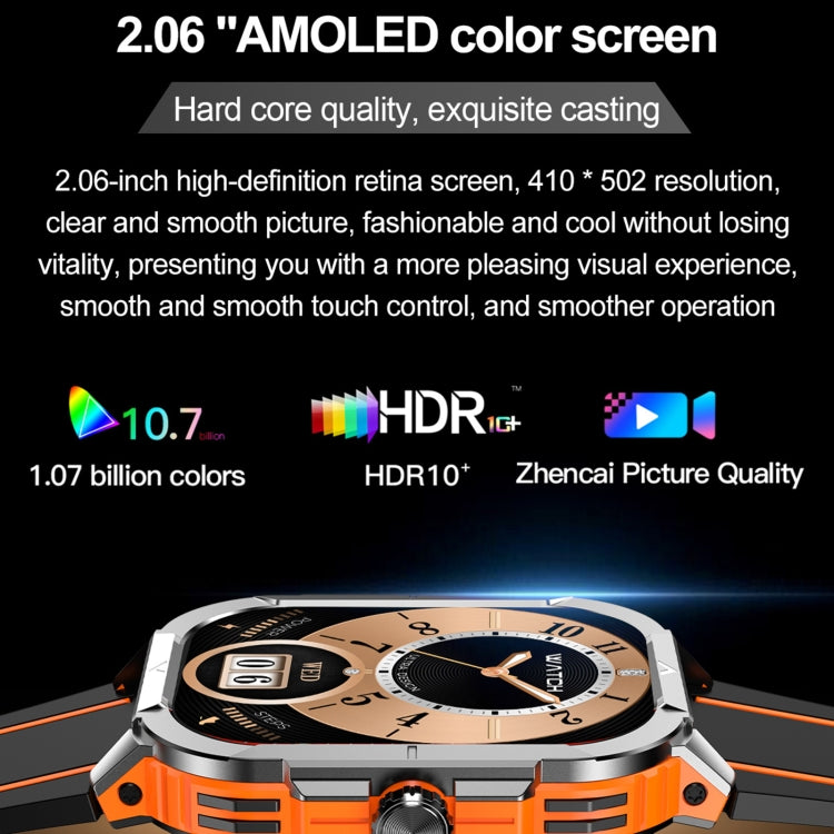 LEMFO HK56 2.06 inch BT5.3 IP68 Sport Smart Watch, Support Bluetooth Call / Message Notification / Heart Rate / Blood Pressure Health Monitor(Blue) - free shipping - PMC TechLife - Order now!