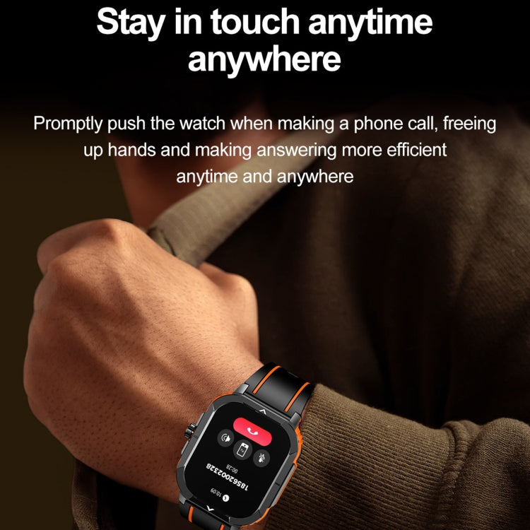 LEMFO HK56 2.06 inch BT5.3 IP68 Sport Smart Watch, Support Bluetooth Call / Message Notification / Heart Rate / Blood Pressure Health Monitor(Red) - free shipping - PMC TechLife - Order now!